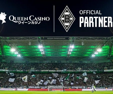 O Queen Casino e o Borussia Mönchengladbach expuseram sua parceria.